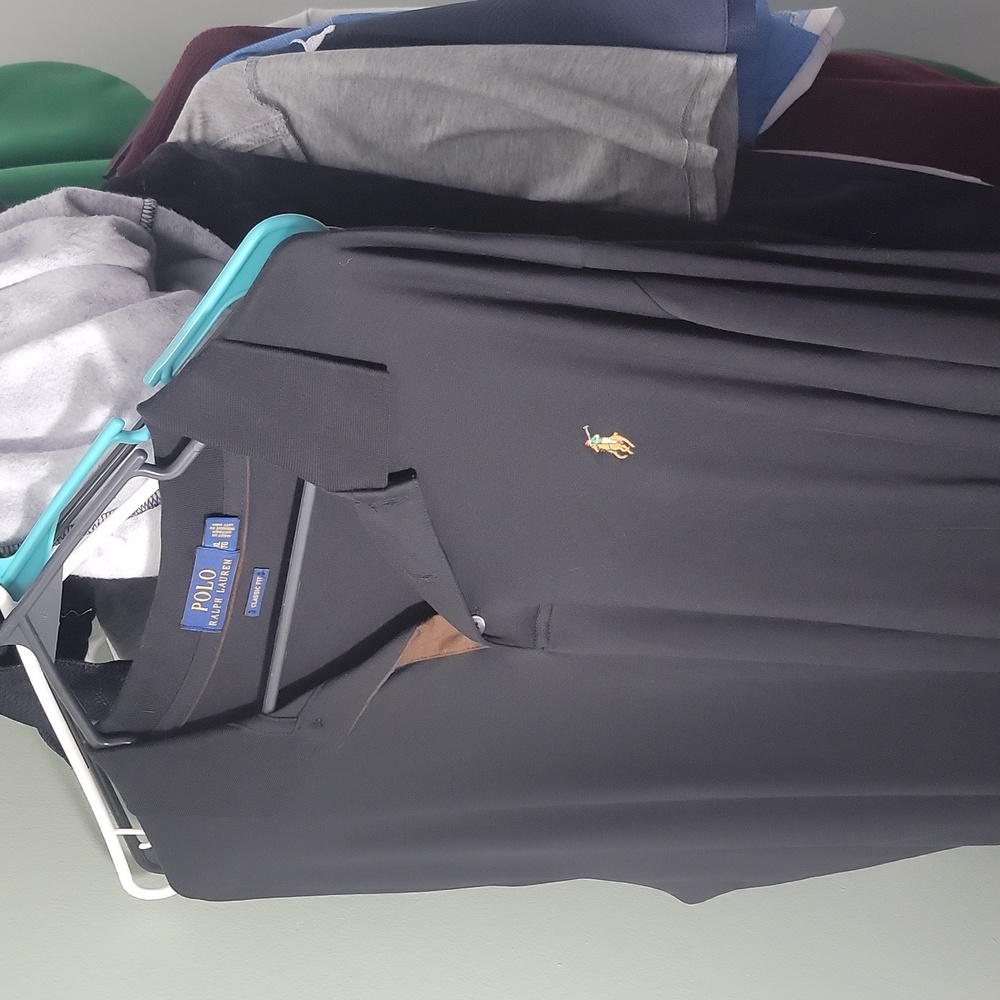Long Sleeve Polo Ralph Lauren Polo Black and brown